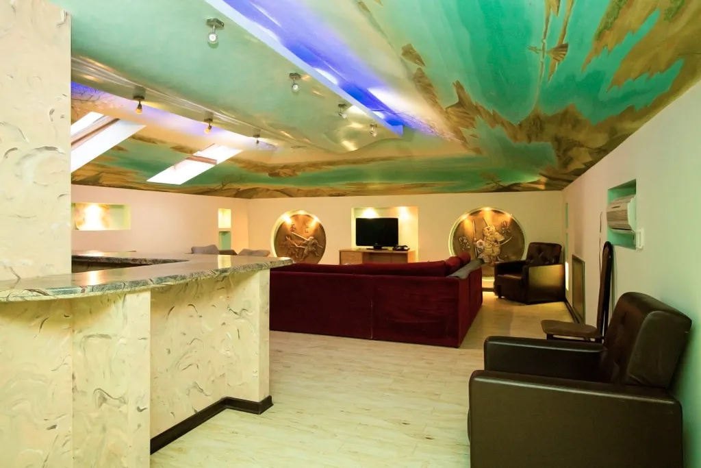 Коттедж Дом на пруду с дровяной сауной и караоке в китайском стиле — Высоково