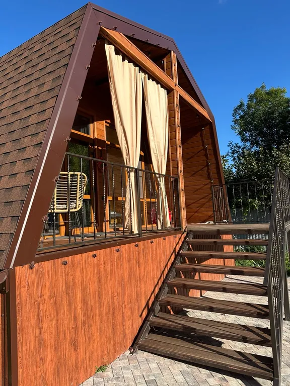 Коттедж Коттедж Шале с 1 спальней, кухня-гостиная с диваном и ванной комнатой — Мезмай