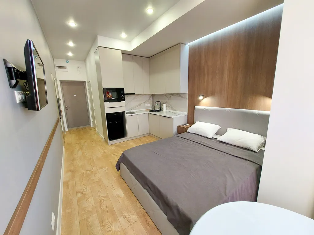 Квартира Квартира Студия Стандарт с двуспальной кроватью — Сириус