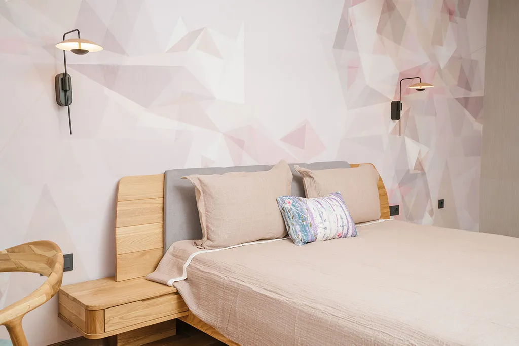 Красивый современный апартамент с 3 спальнями. Камин. Терраса. Горы.