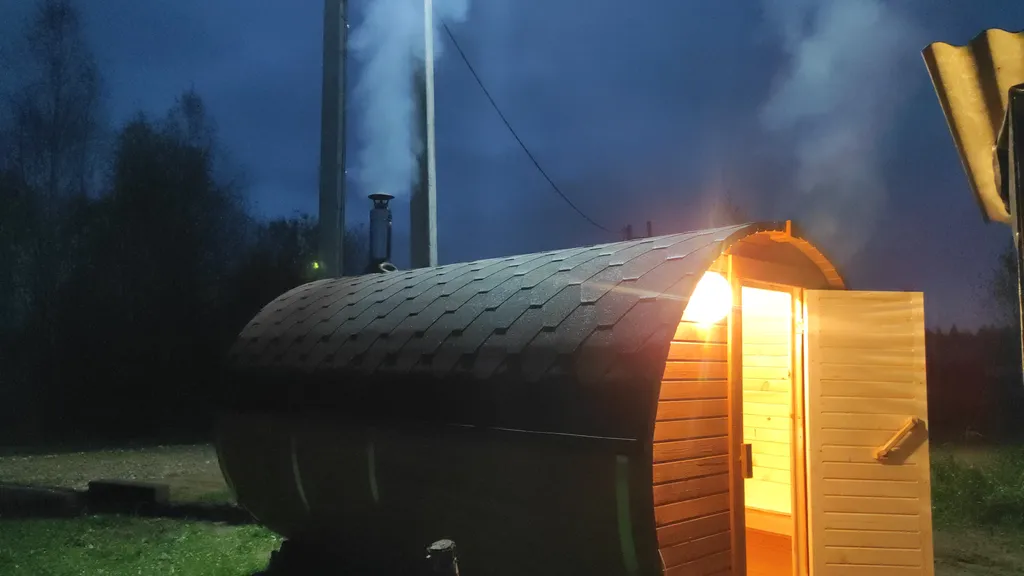 A-frame домик у леса