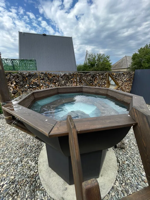 Скандинавское бунгало c финским банным чаном Асти Кэмп