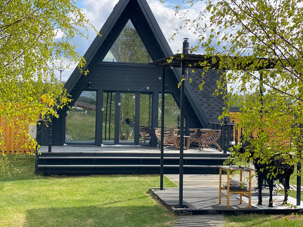 Коттедж Дизайнерский дом luxe A-frame — Дубна