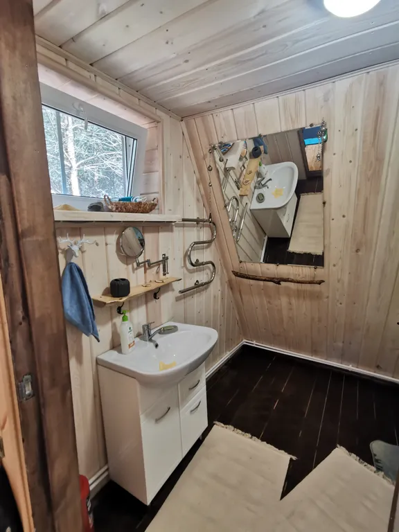 Гостевой домик A-frame в сосновом лесу