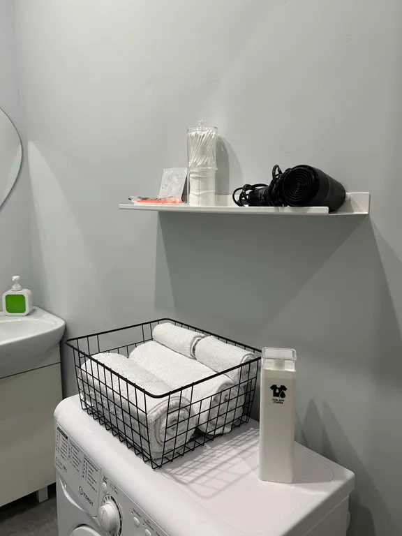 Студия с дизайнерским ремонтом