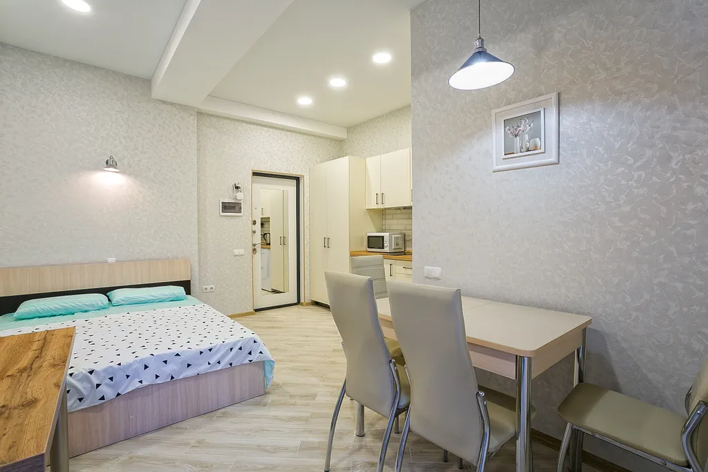 Квартира-студия на двоих с балконом в Симеизе на Баранова