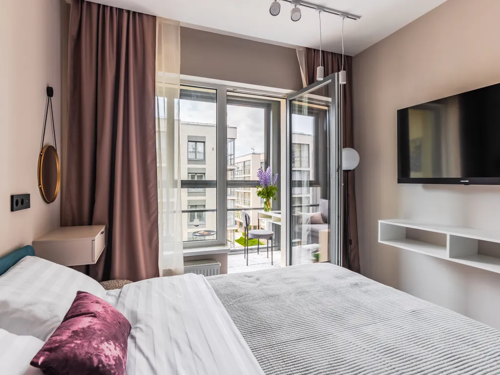 Апарт Aquamarine Resort в доме с бассейном и сауной возле залива