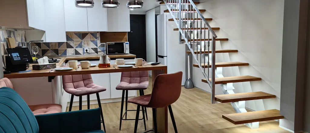 Двухэтажная квартира с видом на горы и курорт