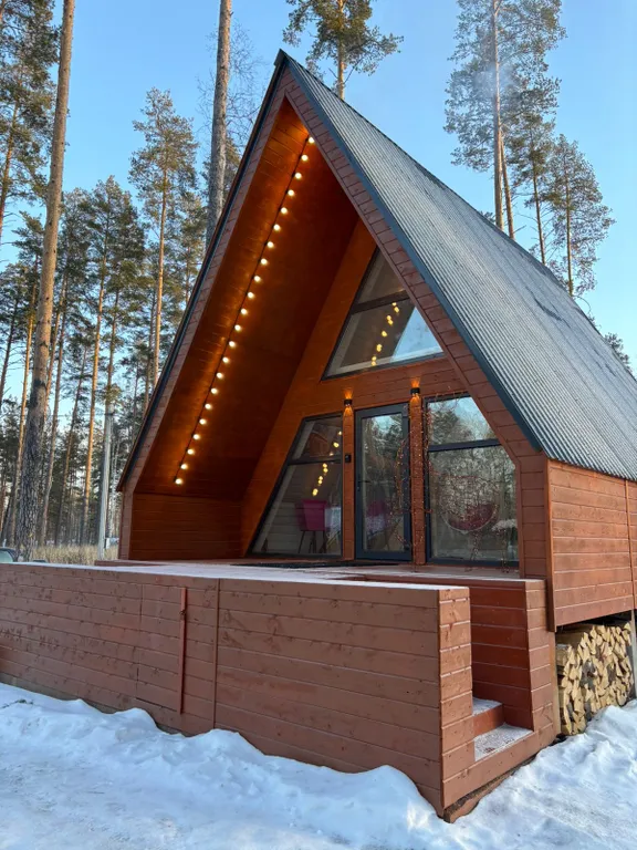 Домик в лесу с банным чаном