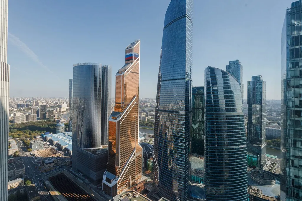 Красивая студия с видом на Москва-Сити