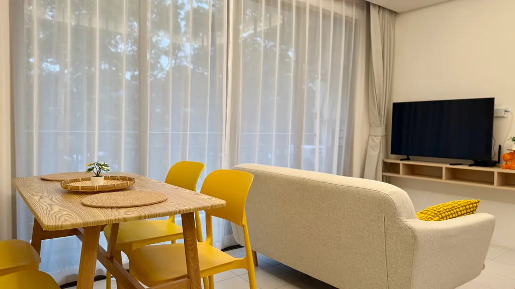 Новая квартира с двумя спальнями и бассейном у моря, пляж Камала