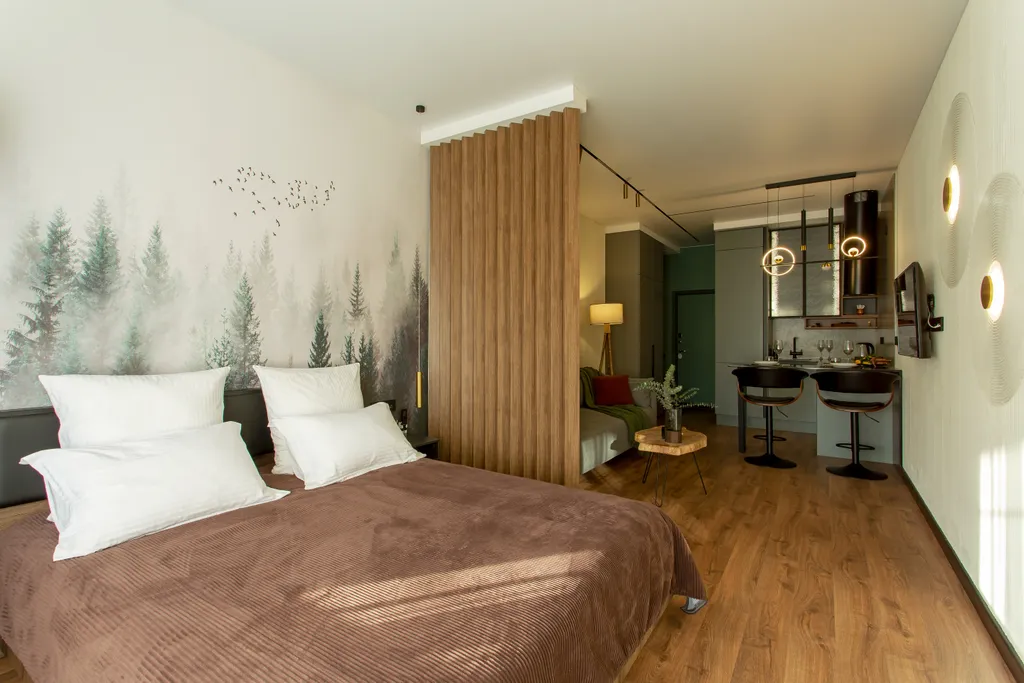 Апартамент на берегу реки с собственной террасой и выходом в парк