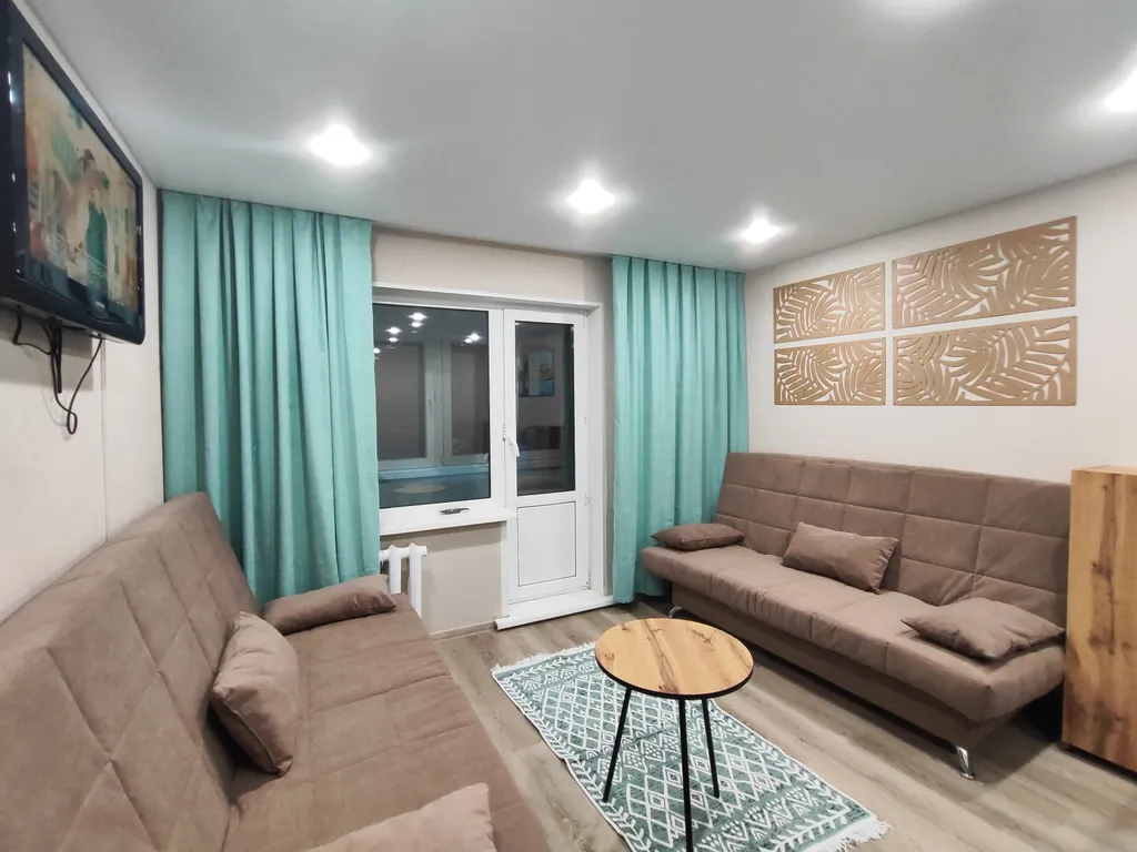 Однокомнатная квартира на 3 спальных места, с балконом