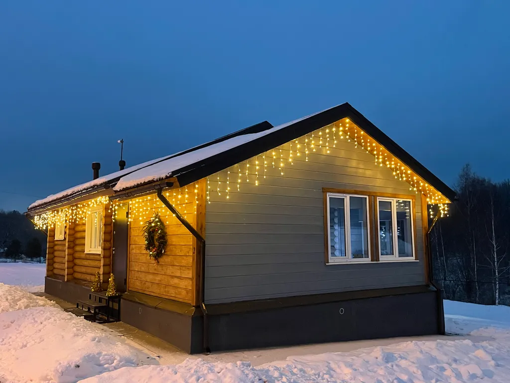 Новый уютный дом с сауной