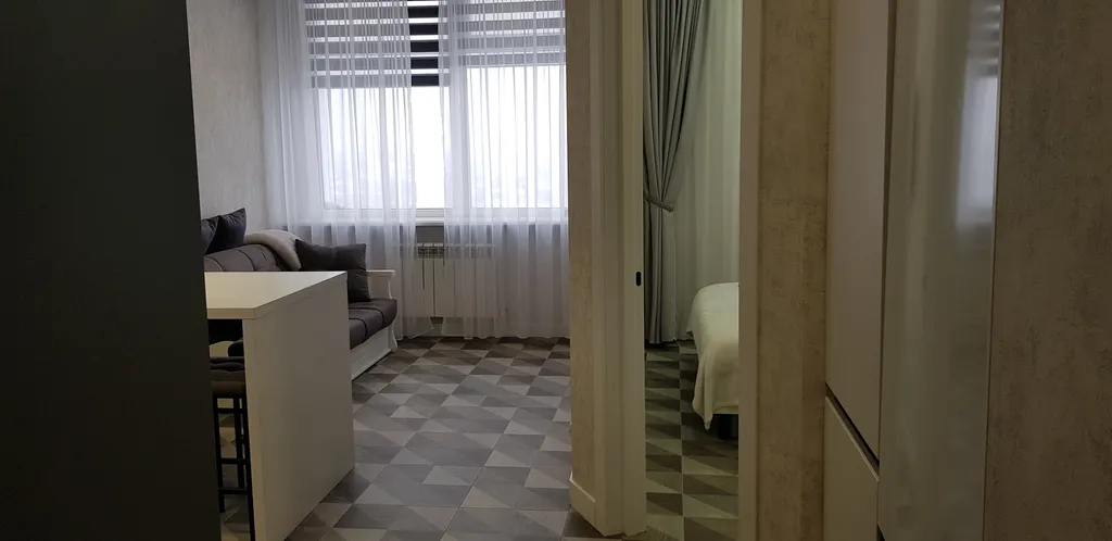 Уютный апартамент с видом на реку и на город!!! 2 кровати