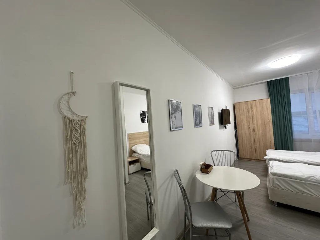 Светлая студия с видом на реку