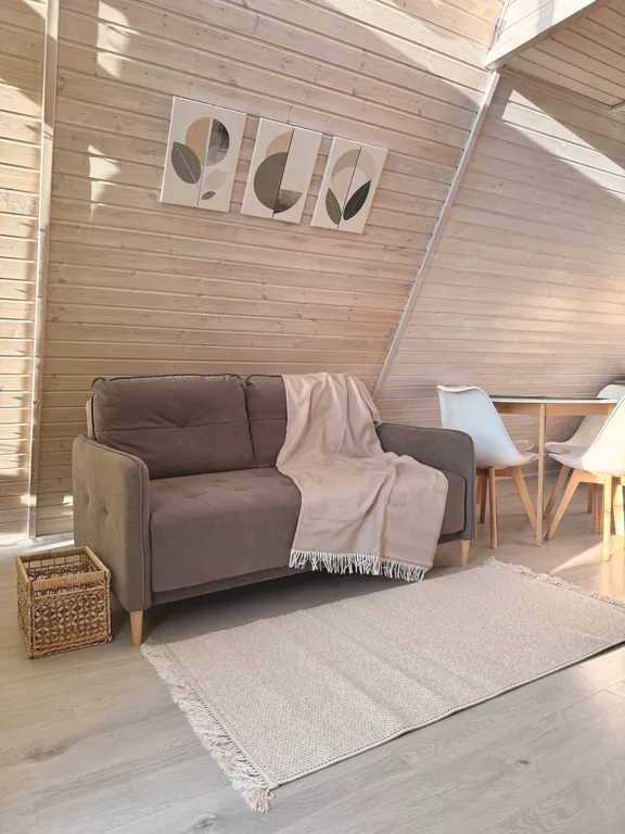 Коттедж Дом А-фрейм на берегу моря, бассейн, баня — Кучугуры