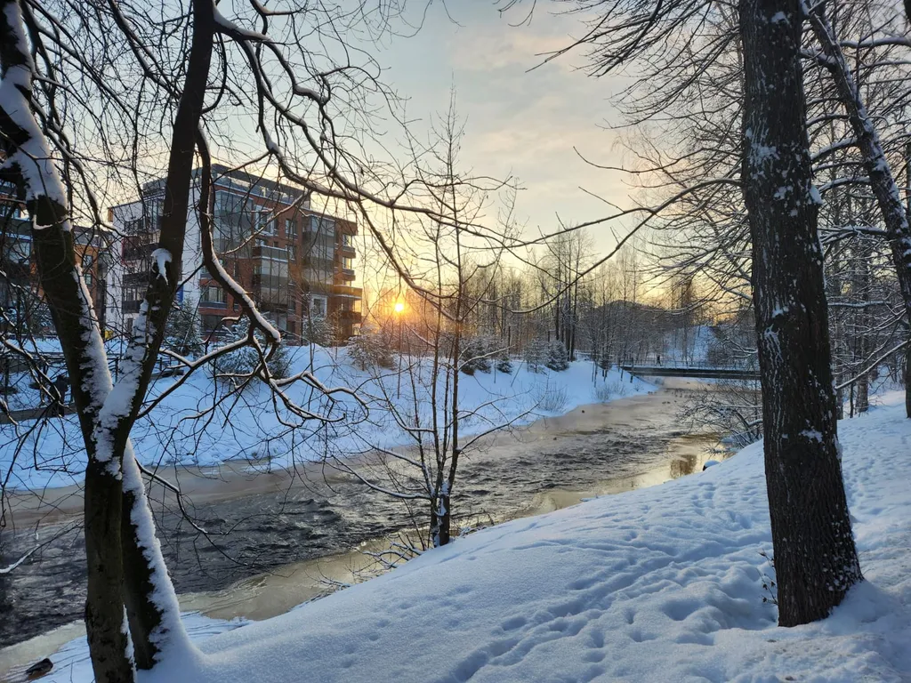 Апартамент в центре в парке на речке