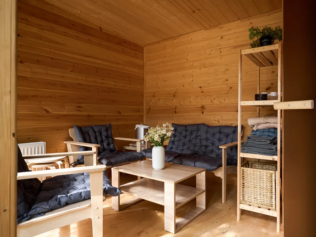 Медовый - дом с баней и чаном