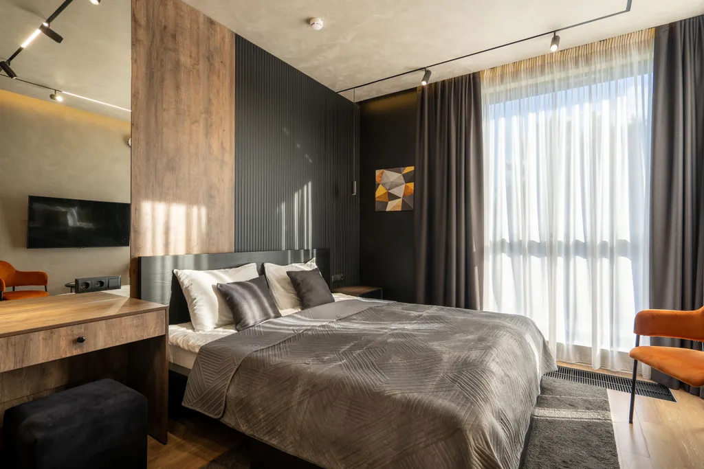 Дизайнерские апартаменты Охта КраСКИ Orange