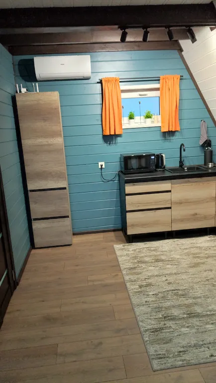 Дом-шале А-фрейм Счастье с баней у реки