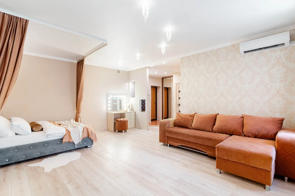 Современная, просторная квартира с кондиционером