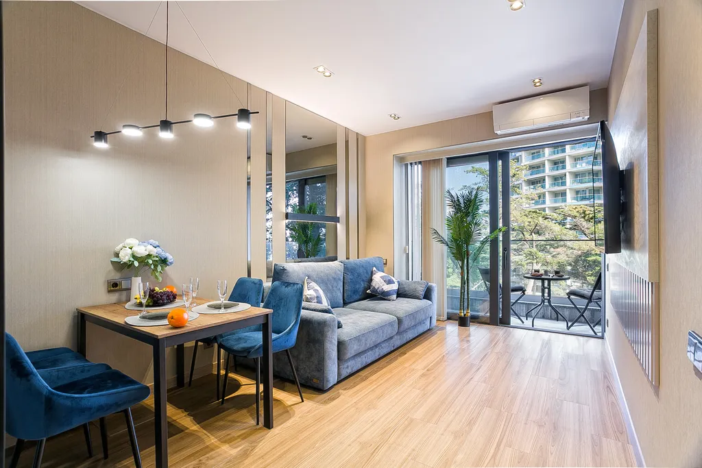 Квартира с террасой в Приморском парке с видом на лес и море