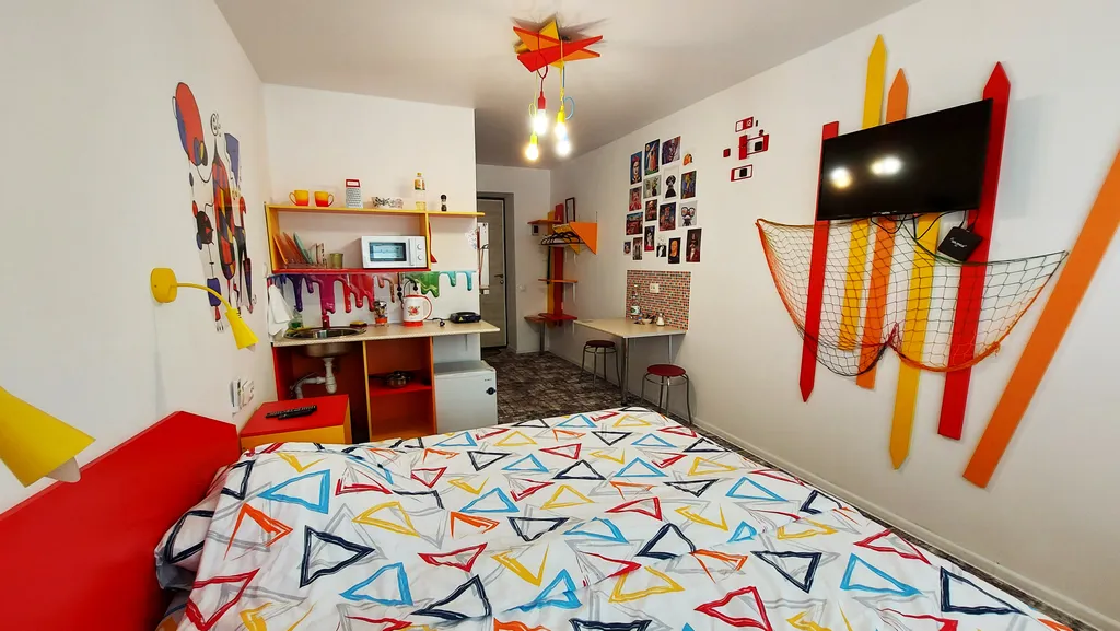 Студия Клюква в тихом районе с бесконтактным заселением