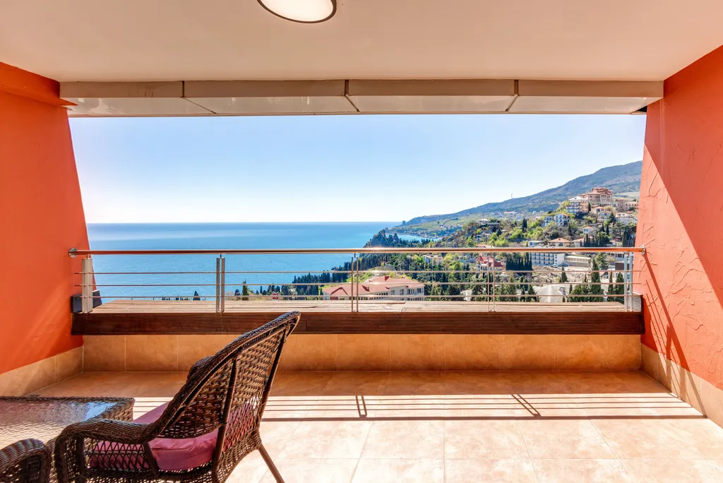 Одна спальня и гостиная, вид на море