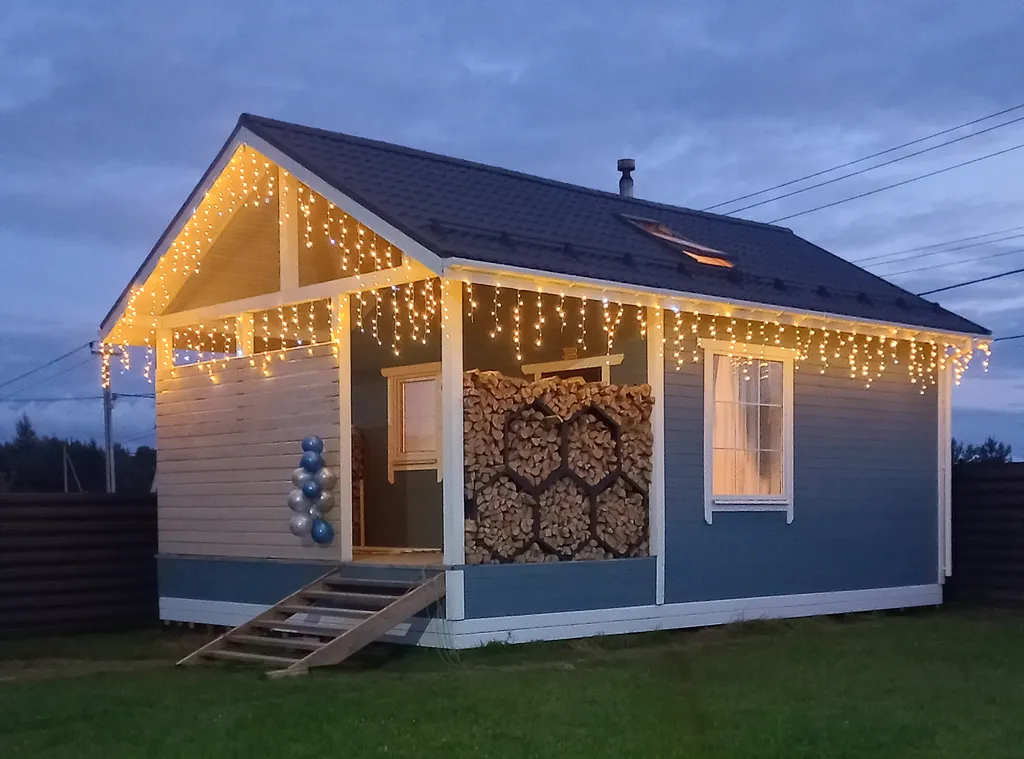 Коттедж Panda House Standart с баней на дровах — Коммунар