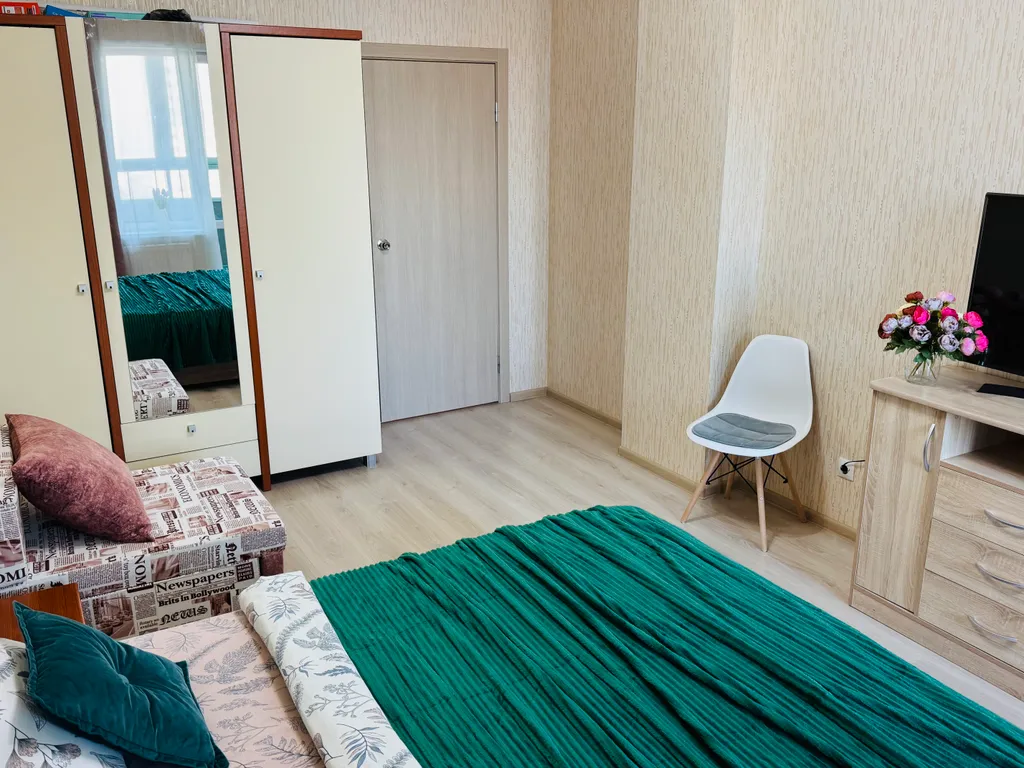 Просторная евродвухкомнатная квартира рядом с парком Горького