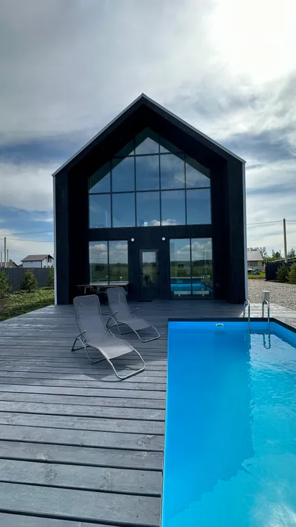 Коттедж Барнхаус с бассейном и видом на реку — аренда посуточно в Уфа