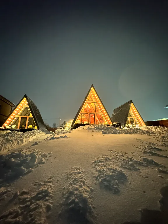 Треугольный дом А-фрейм рица