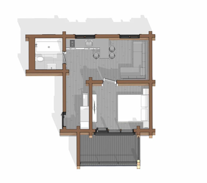 Апартаменты 2х комнатные класса премиум