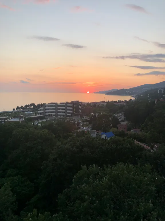 Студия с шикарным видом на море и горы