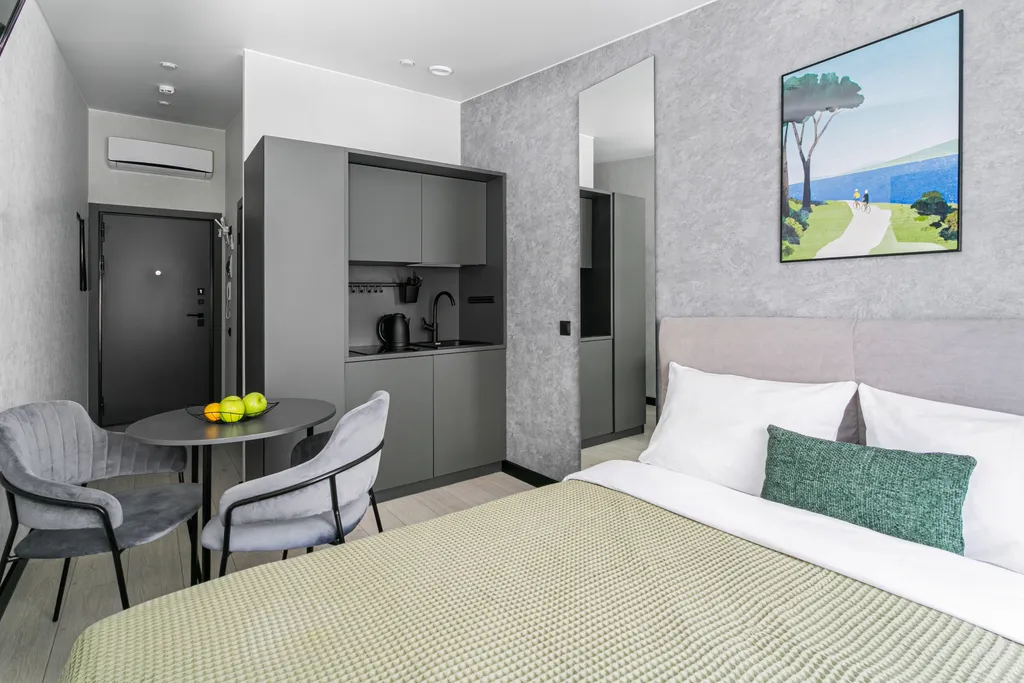 Квартира Квартира Студия в ЖК Park side в монохромном стиле — Санкт-Петербург