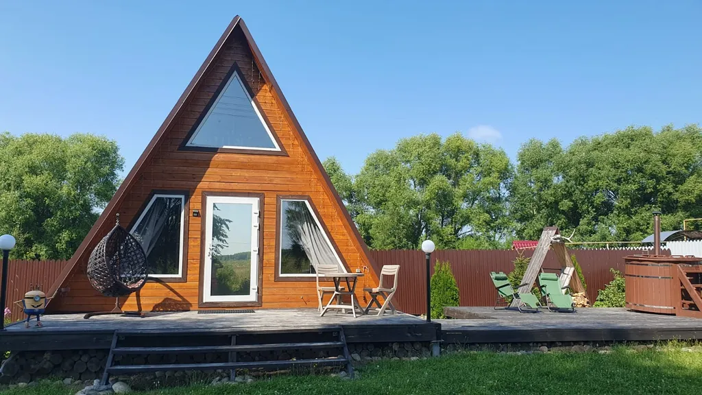 А-фрейм с купелью фурако