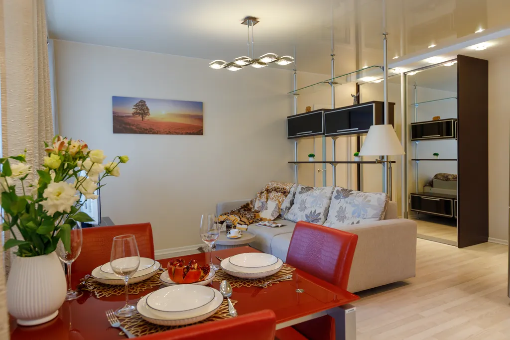 Современная квартира у Площади Славы — аренда посуточно в Самара