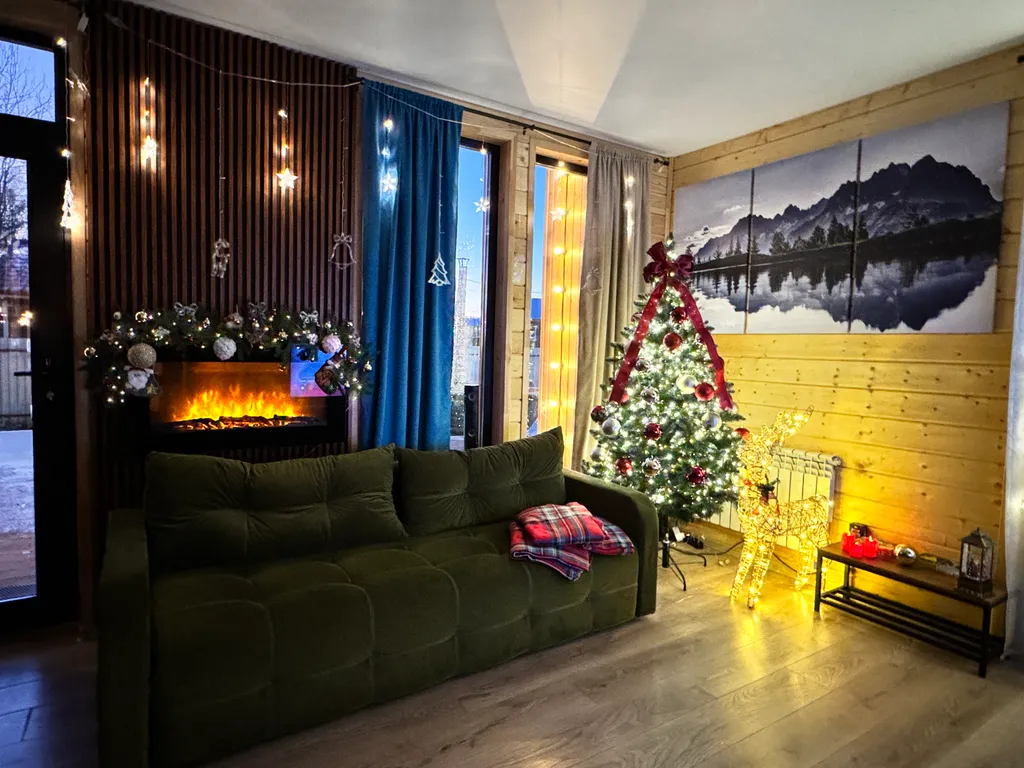 Коттедж Прекрасный дом-БАРН с большой террасой и банным чаном — Ногинск