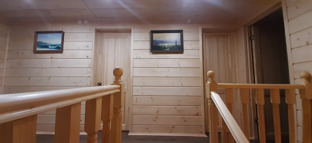 Коттедж с баней на дровах