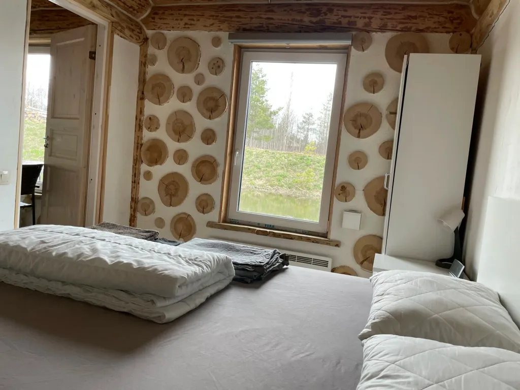 Коттедж Ночь в доме Хоббита с дровяной баней — Стеклянный