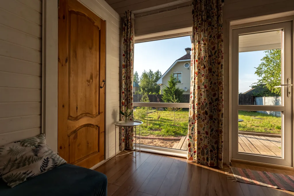 Норвежский домик с отдельной баней на дровах