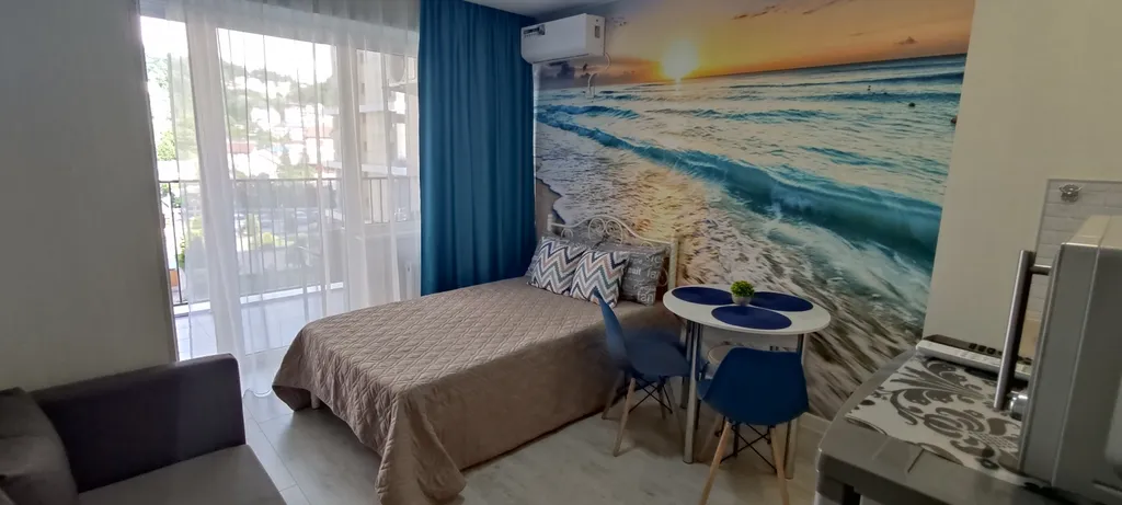 Уютная квартира-студия на самом берегу Черного моря в элитном ЖК — аренда посуточно в Дагомыс