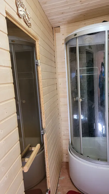 Дом A-frame с баней