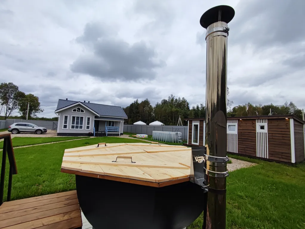 Уютный дом с баней и чаном