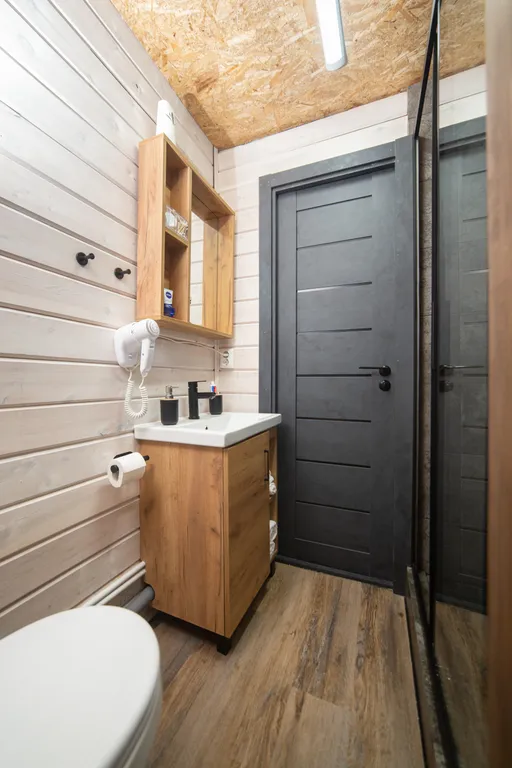 Сказочный дом для отдыха с панорамной банькой на дровах Hygge House