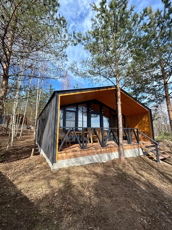 Новый дом на озере Селигер в деревне Заполёк