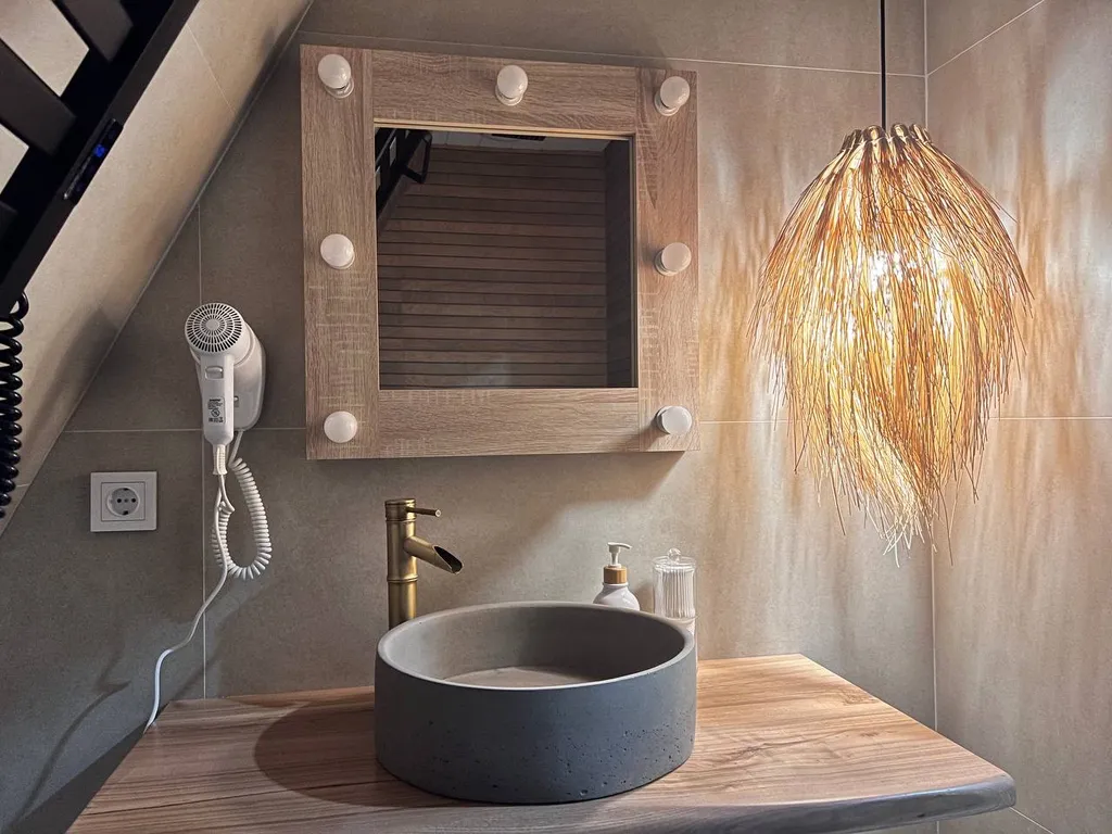 Коттедж Дом Гармония с горячим чаном и дровяным камином — Тимково