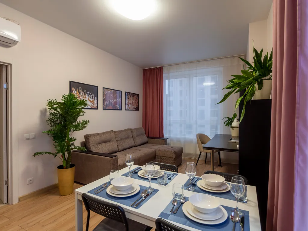 Квартира Просторные апартаменты видом на Москва-реку и Москва Сити — Москва