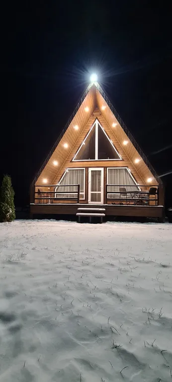 Красивый дом с видом на лес